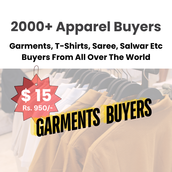 Overseas buyers of apparel and garments