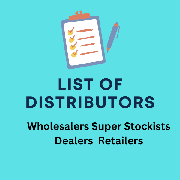 List Of Distributors, dealers, wholesalers, super stickists