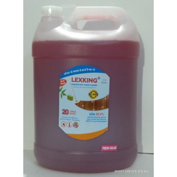 Lexking disinfectant Floor Cleaner FRESH GULAB 5 Ltr