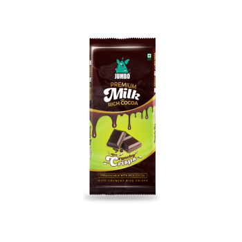 JUMBO PREMIUM RICH MILK CHOCOLATE CRUNCHY CRISP - 15G